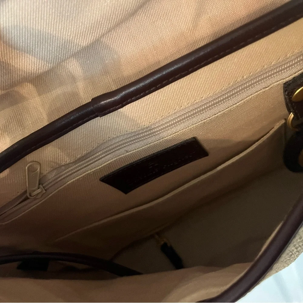 Etienne Aigner Tan and Black Crossbody Bag - Picture 3 of 5
